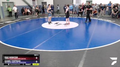 119 lbs Round 2 - Max Webster, Juneau Youth Wrestling Club Inc. vs Kaden Costigan, Avalanche Wrestling Association