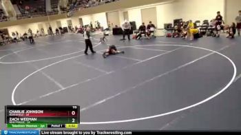 115 lbs Round 3 (6 Team) - Zach Weeman, New Prague vs Charlie Johnson, Northfield