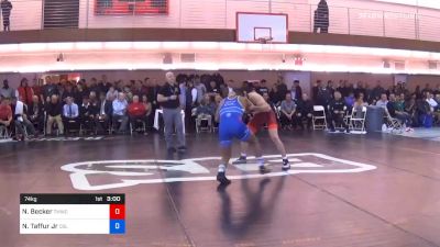 74 kg Prelims - Nick Becker, Titan Mercury Wrestling Club vs Nestor Taffur Jr, Columbia