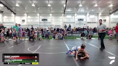 48 lbs Round 3 (6 Team) - Emery Sanders, Contenders WA vs Kaden Harbarger, 84 Athletes