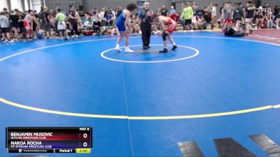 126 lbs Cons. Round 5 - Benjamin Musovic, Outlaw Wrestling Club vs Nakoa Rocha, Mt Spokane Wrestling Club