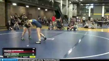 130 lbs Round 3 (6 Team) - Myleigh Hammarbeck, Texas Black vs Mariah Webster, TigerHawk Wrestling