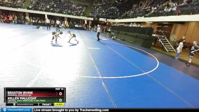 67 lbs 3rd Place Match - Braxton Irvine, Immortal Athletics WC vs Kellen Mallicoat, Central Iowa Wrestling Club /Team Intensity