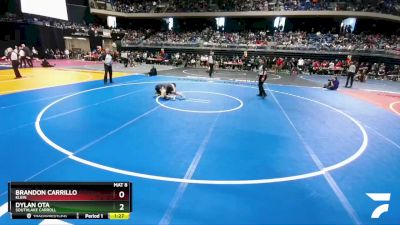 6A 106 lbs Quarterfinal - Dylan Ota, Southlake Carroll vs Brandon Carrillo, Klein