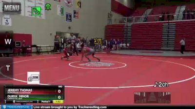 160 lbs Champ. Round 1 - Jeremy Thomas, Homewood Flossmoor vs Durya` Minor, Lafayette Jeff