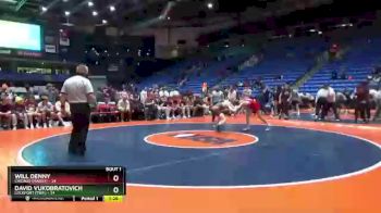 120 lbs Quarterfinals (8 Team) - David Vukobratovich, Lockport (Twp.) vs Will Denny, Chicago (Marist)