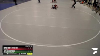 93 lbs Quarterfinal - Bryce Gerdes, Zumbrota/Mazeppa vs Brenden Hughes, MAHACA