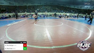 80 lbs Quarterfinal - Aleks Routledge, Husky Wrestling Club vs Aiven Martinez, Maverick Elite Wrestling