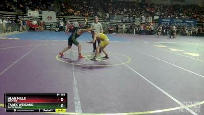 D 1 152 lbs Cons. Round 2 - Alan Mills, Sulphur vs Tarek Weigand, Baton Rouge