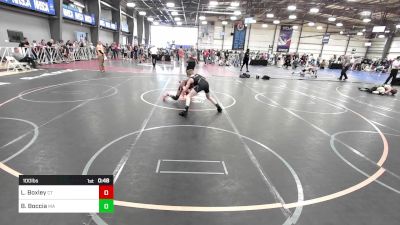 100 lbs Consi Of 16 #2 - Lukas Boxley, CT vs Brayden Boccia, MA