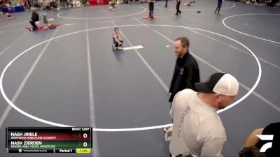 53-58 lbs Semifinal - Nash Zierden, Rogers Area Youth Wrestling vs Nash Jirele, Owatonna Wrestling Academy