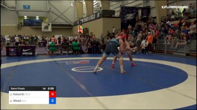 125 kg Semifinal - Jeric Kasunic, DCAC vs Jordan Wood, Lehigh Valley Wrestling Club