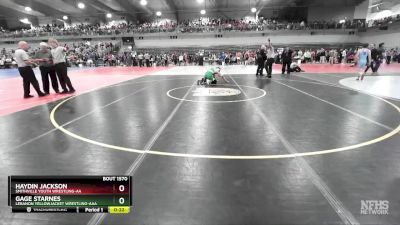 130 lbs Cons. Round 5 - Haydin Jackson, Smithville Youth Wrestling-AA  vs Gage Starnes, Lebanon Yellowjacket Wrestling-AAA 