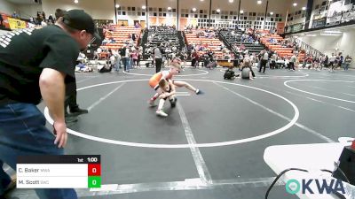 70 lbs 3rd Place - Chance Baker, Morris Wrestling Association vs Marcus Scott, Salina Wrestling Club