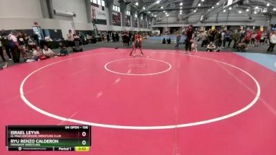 106 lbs Cons. Round 2 - Ryu Renzo Calderon, Paradigm Wrestling vs Israel Leyva, El Paso Enforcers Wrestling Club