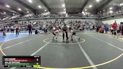 55 lbs Champ. Round 2 - Levi Baker, Team Central Wrestling Club-AAA vs Nolan Rayoum, Ste. Genevieve Youth Wrestling Club-AAA