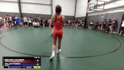 130 lbs Round 4 - Breyden Childress, Marysville Wrestling Club vs William Moran, NWWC