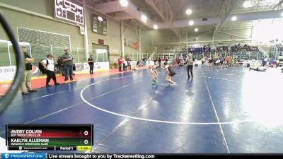 120 lbs Semifinal - Kaelyn Alleman, Wasatch Wrestling Club vs Avery Colvin, Roy Wrestling Club