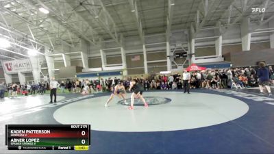 150 V Champ. Round 2 - Kaden Patterson, Herriman V vs Abner Lopez, Spanish Springs V