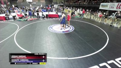 285 lbs Cons. Round 3 - Josiah Vargas, Patriot Wrestling Club vs Vicente Cardoza, Firebaugh High School Wrestling