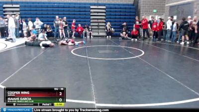 98 lbs Round 3 - Cooper Wing, Suples vs Isaiahs Garcia, Bulldog Wrestling Club