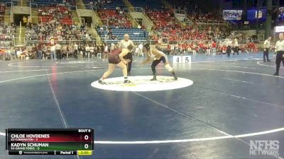 190 lbs Semis & 1st Wrestleback (8 Team) - Kadyn Schuman, E4-Grand Forks vs Chloe Hovdenes, E2-Carrington