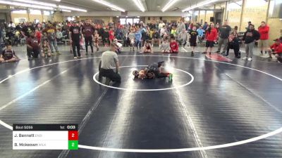 M 58 lbs Quarterfinal - Josiah Bennett, Endicott vs Beau Mckeown, Wilkes-Barre