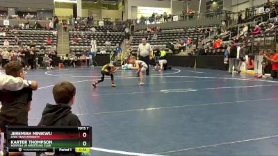 Semifinal - Jeremiah Minikwu, CIWC Team Intensity vs Karter Thompson, Norfolk Jr Wrestling Club