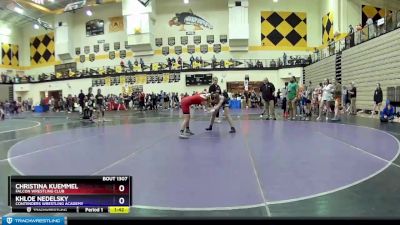 110 lbs Round 1 - Christina Kuemmel, Falcon Wrestling Club vs Khloe Nedelsky, Contenders Wrestling Academy