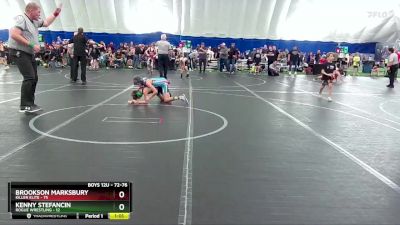 72-76 lbs Round 1 - Kenny Stefancin, Rogue Wrestling vs Brookson Marksbury, Killer Elite