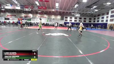 133 lbs Cons. Round 3 - Tristan Bremer, Providence (Mont.) vs Lane Scorpil, William Penn (Iowa)