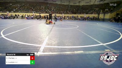 100 lbs Round Of 16 - Colten Partee, Elgin Wrestling vs Emerson Luxton, Bartlesville Wrestling Club