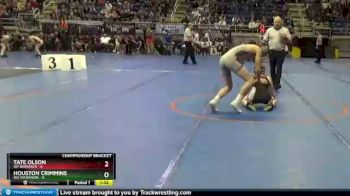 152 lbs Semis & 1st Wb (8 Team) - Tate Olson, W1-Bismarck vs Houston Crimmins, W3-Dickinson