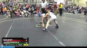 95 lbs Round 1 (4 Team) - Jonathan Nordyke Jr, Team MYWAY vs David Brazie, Cardiac Kids