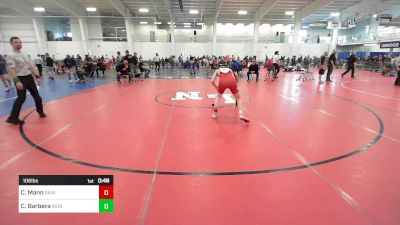 106 lbs Consi Of 4 - Connor Mann, Saint John's Pioneer WC vs Caden Barbera, Iron Faith WC