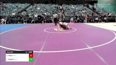 149 lbs Quarterfinal - Jaden Abas, Stanford vs Lane Stigall, Oregon State