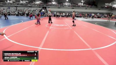 85 lbs Champ. Round 1 - Kixson Reynolds, Wolf Pack Youth Wrestling Club-AA vs Noah Harder, Belton Wrestling Club-A