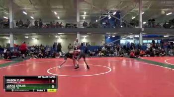 120 lbs Finals (2 Team) - Lukas Grillis, Highland vs Mason Cline, Barberton