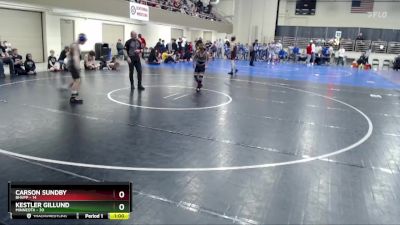 93 lbs Quarterfinals (8 Team) - Kestler Gillund, Minneota vs Carson Sundby, BHVPP