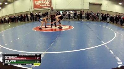 120 lbs Champ. Round 1 - Jake Lauby, Nova WC vs Roy Fridley, Powhatan Youth Wrestling Club