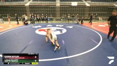 74 lbs 3rd Place Match - Kannin Boylen, Top Of The Rock Wrestling Club vs Logan Elliott, Windy City Wrestlers