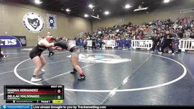 150 lbs Semifinal - Delilah Maldonado, Porterville vs Marina Hernandez, Selma