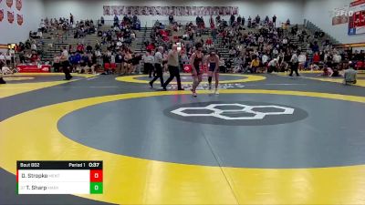 132 lbs Cons. Round 4 - Trent Sharp, Marysville vs Diego Stropko, Mentor