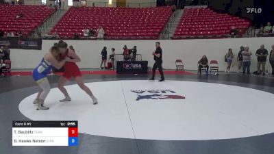 72 kg Cons 8 #1 - Tiffani Baublitz, Team Pennsylvania vs Bailee Hawks Nelson, Cyprus Wrestling Club