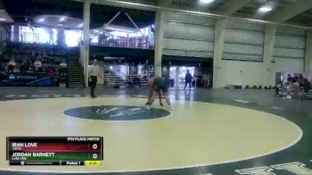 184 lbs 5th Place Match - Iran Love, Tiffin vs Jordan Barnett, Lake Erie