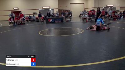 65 kg Cons 64 #2 - Trevor Bishop, Curby 3 Style Wrestling Club vs Cole Rhemrev, Indiana RTC