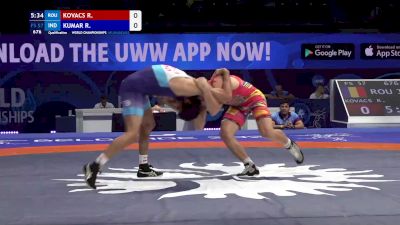 57 kg Qualif. - Razvan Marian Kovacs, Romania vs Ravi Kumar, India