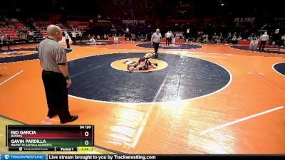 3A 120 lbs Quarterfinal - Ino Garcia, Batavia vs Gavin Pardilla, Wilmette (Loyola Academy)