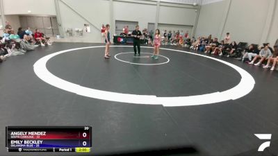 119 lbs Round 6 (10 Team) - Angely Mendez, South Carolina vs Emily Beckley, Oklahoma Blue