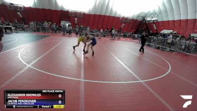 98 lbs 3rd Place Match - Alexander Knowles, Wisconsin vs Jacob Penzkover, LaCrosse Area Wrestlers